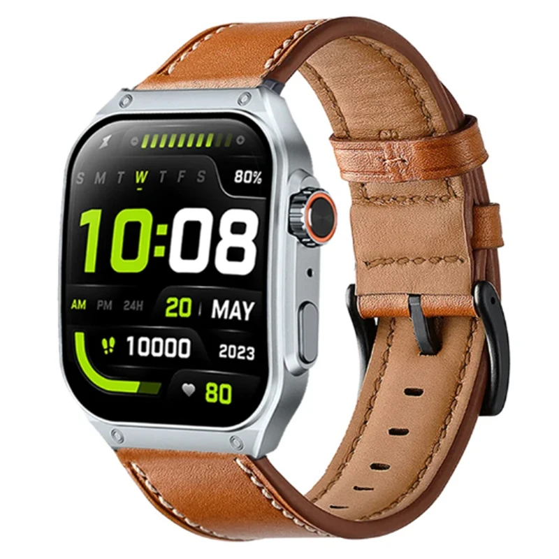 Cinturino In Pelle Da 20/22Mm Per Orologio Haylou S8 R8 Smart Watch Band Bracciale Per Haylou Gst Lite /Rt Ls05S /Solar Lite/Plus Rt3 Correa