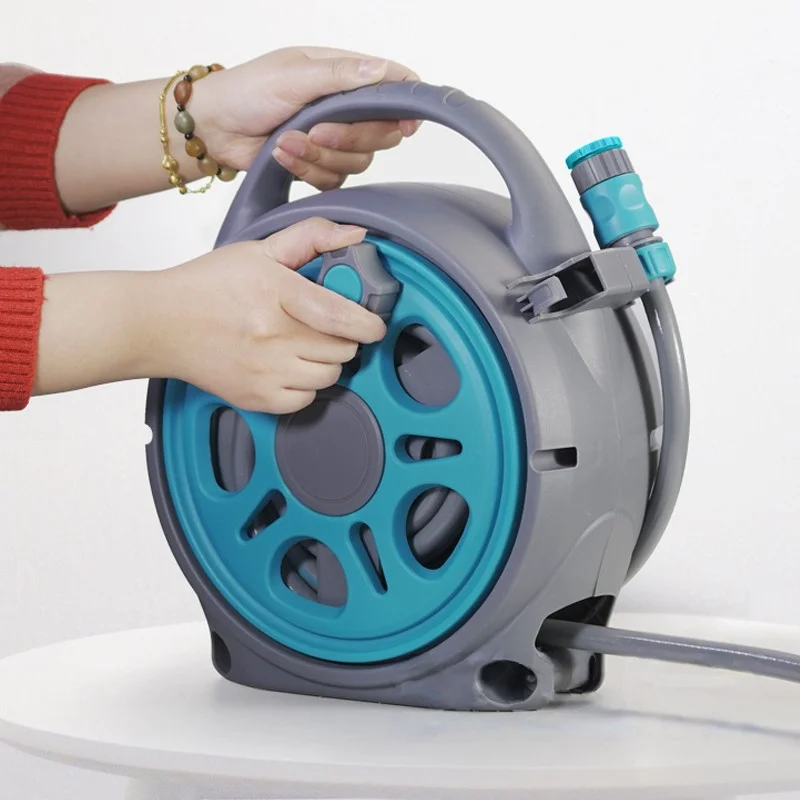 Automatic Pipe Coiler Retractable Garden Hose Pipe Coiler Water Outdoor Spray Garage Tool Car Cleaning Tool