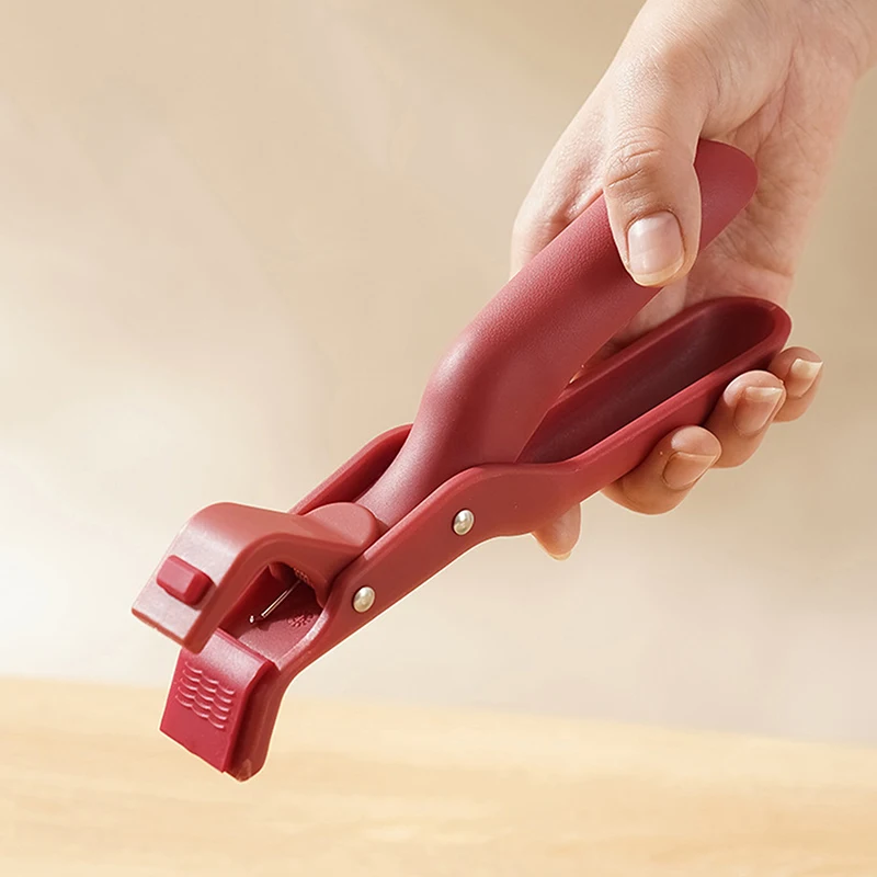 Hot Plate Gripper Clips Heat-Resistant Bowl & Pan Lifter Tongs 4
