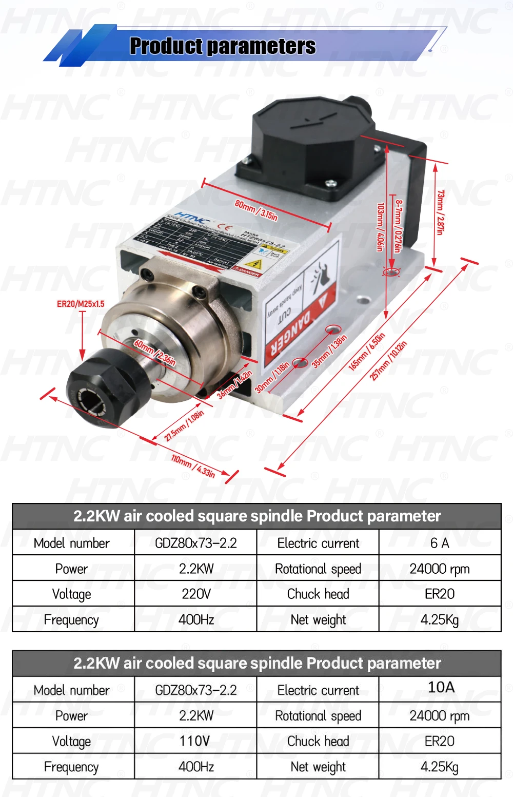 2.2kw Spindle Motor kit For Wood Aluminium Soft metal ER20 400hz 24000rpm 2200w