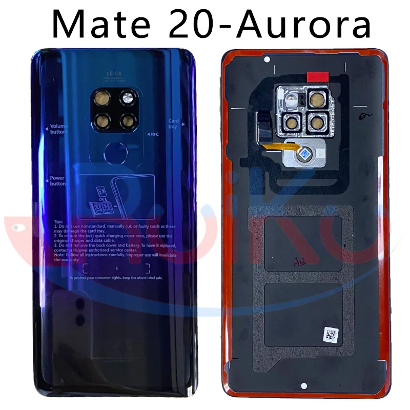 HUAWEI Mate 20 HMA-L29 유리 후면 도어 하우징 배터리 도어 커버 (Mate20 후면 윈도우 패널 도어) 신제품