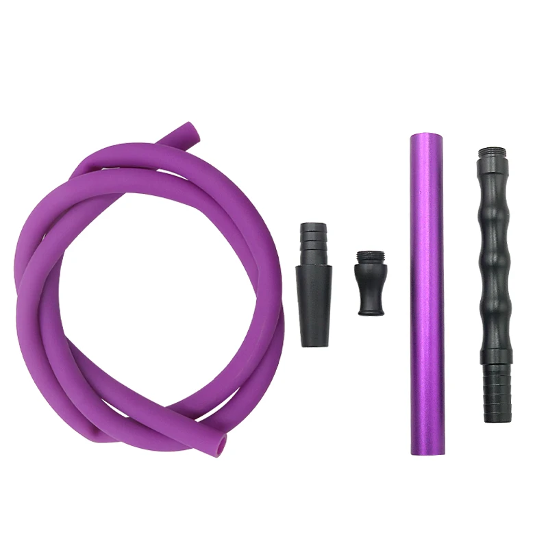 Hookah Accessories SY 1 Set Hookah Cleanable Shisha Hose Silicone and Aluminum Alloy Handle Set