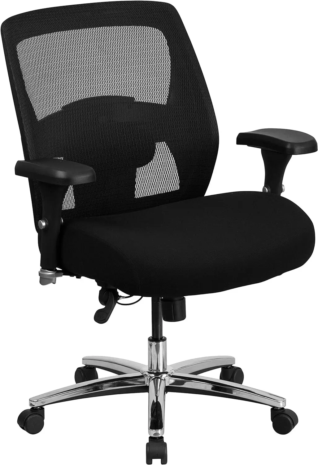 

Series 24/7 Intensive Use Big & Tall 500 lb. Rated Black Mesh Executive Ergonomic Office Chair with Ratchet Back Chair soft for