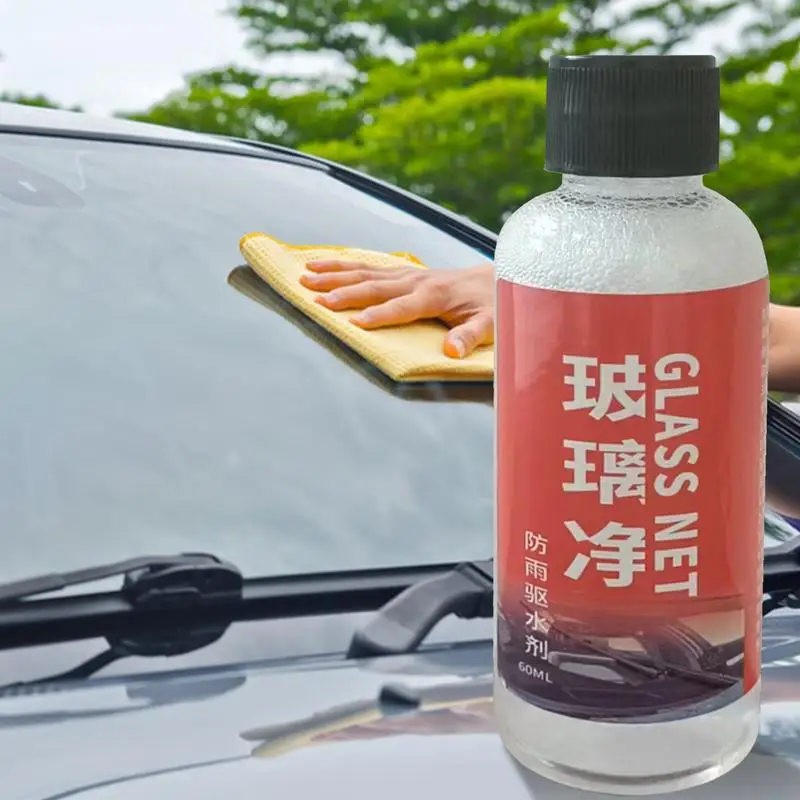 Car Glass Cleaner 60/120ml Brush For Car Windshield Oil Film Cleaner Automotive Glass Sponge Cleaning Polishing Care Maintenance