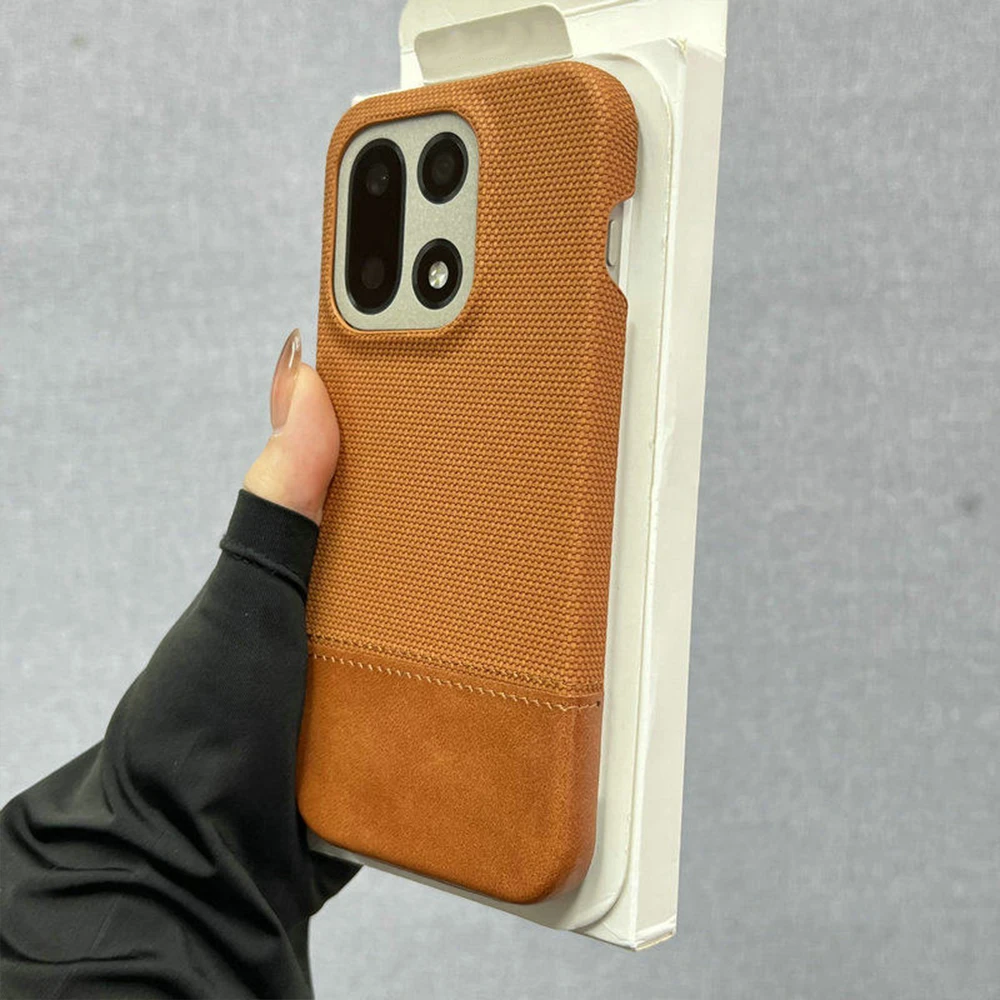 Premium PU Leather Iron-On Nylon Fabric Frameless Cooling Case