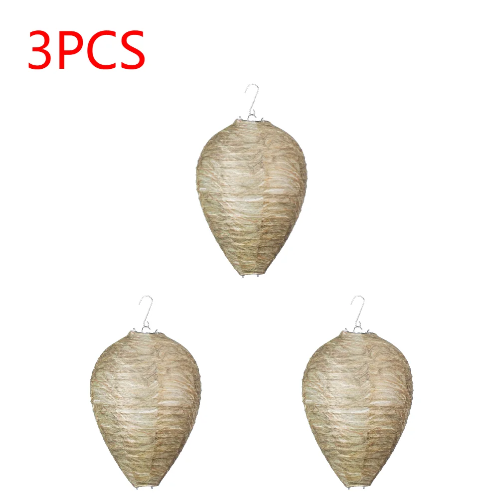 Eco-Friendly Hanging Wasp and Hornet Deterrent Nest Decoy, 11x8.7 Inches