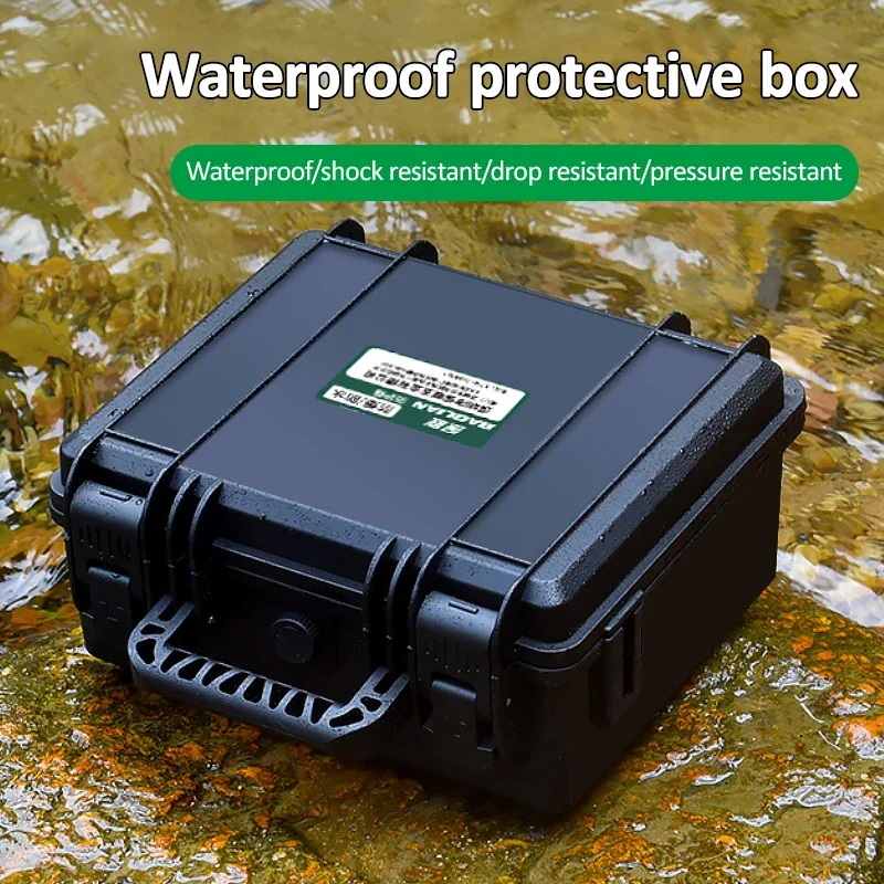 Waterproof Hard Carry Case Bag Instrument Tool Case With/No DIY Sponge Storage Box Safety Protector Organizer Hardware Toolbox 4