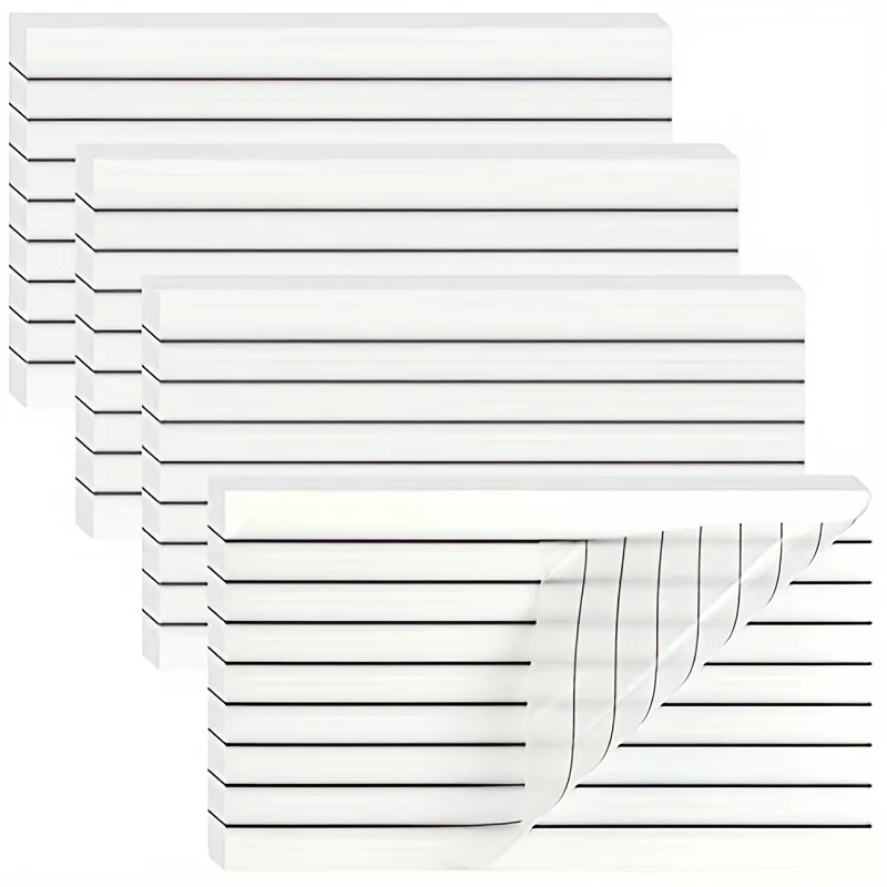 

MOHAMM 200 Sheets PET Waterproof Transparent Sticky Notes Notepad Self-Adhesive for Office