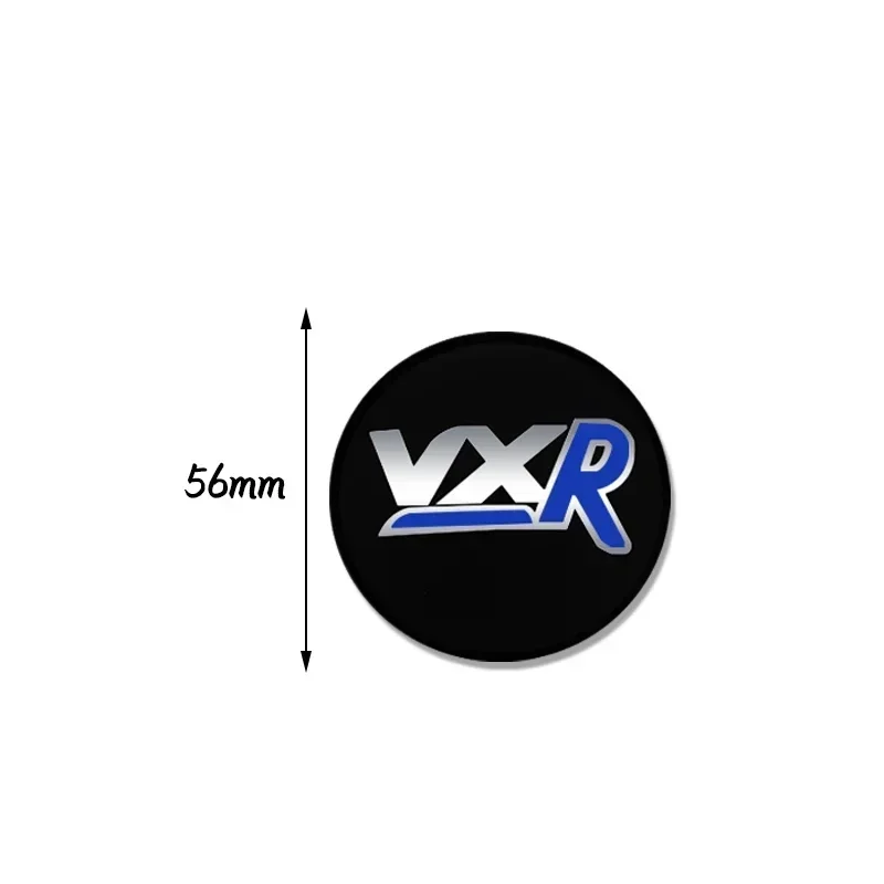 56MM VXR Emblem Car Wheel Center Hub Caps Stickers For Vauxhall Vectra Zafira Vxr8 Mokka Corsa Gts Car Accessories