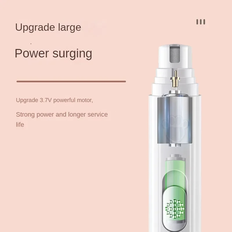 Pet Nail Clipper, Pet Nail Grinder, Electric with Polisher Wheel, LED Light, USB Rechargeable 2-Speed for Cat Dog