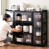 Nordic Minimalist Kitchen Cabinets Home Living Room Storage Cabinets Multi-layer Large Capacity Small Apartment Kitchen Cabinet 3