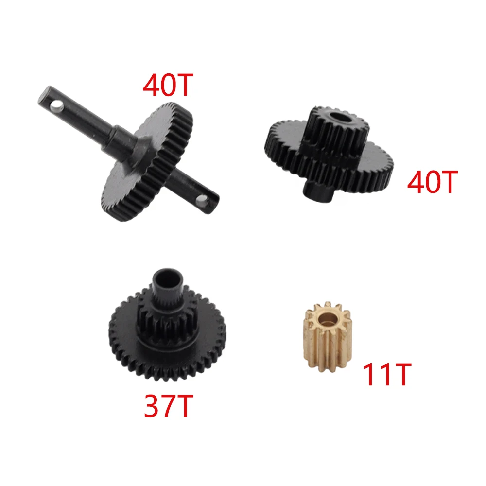 

1Set Gearbox Steel Gear Set Transmission Gear Box Gears w/Motor Gear Compatible with 1/18 Traxxas TRX4M RC Car Crawler Upgrade P