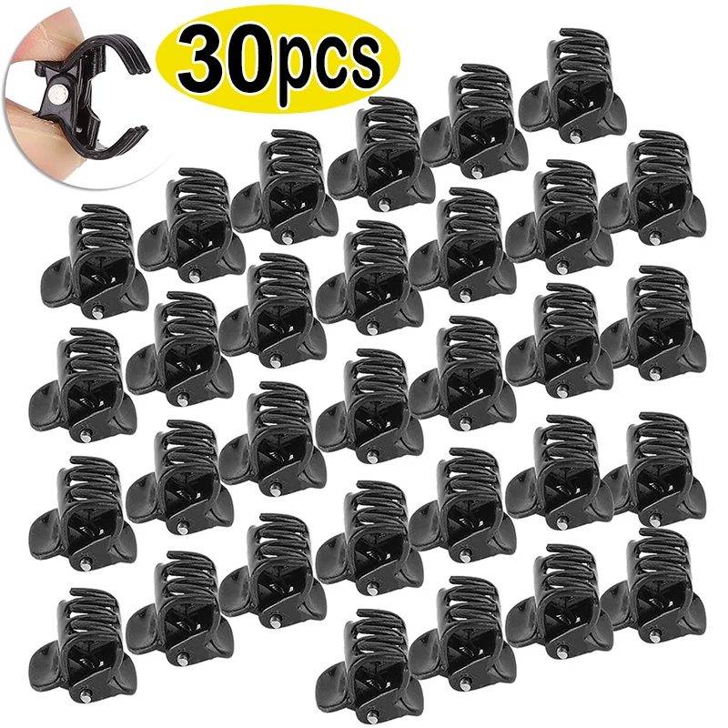 

10-30Pcs/Lot Hair Claw Clips for Women 1.0cm Small Black Brown Transparent Plastic Mini Claws Kids Hair Styling Accessories