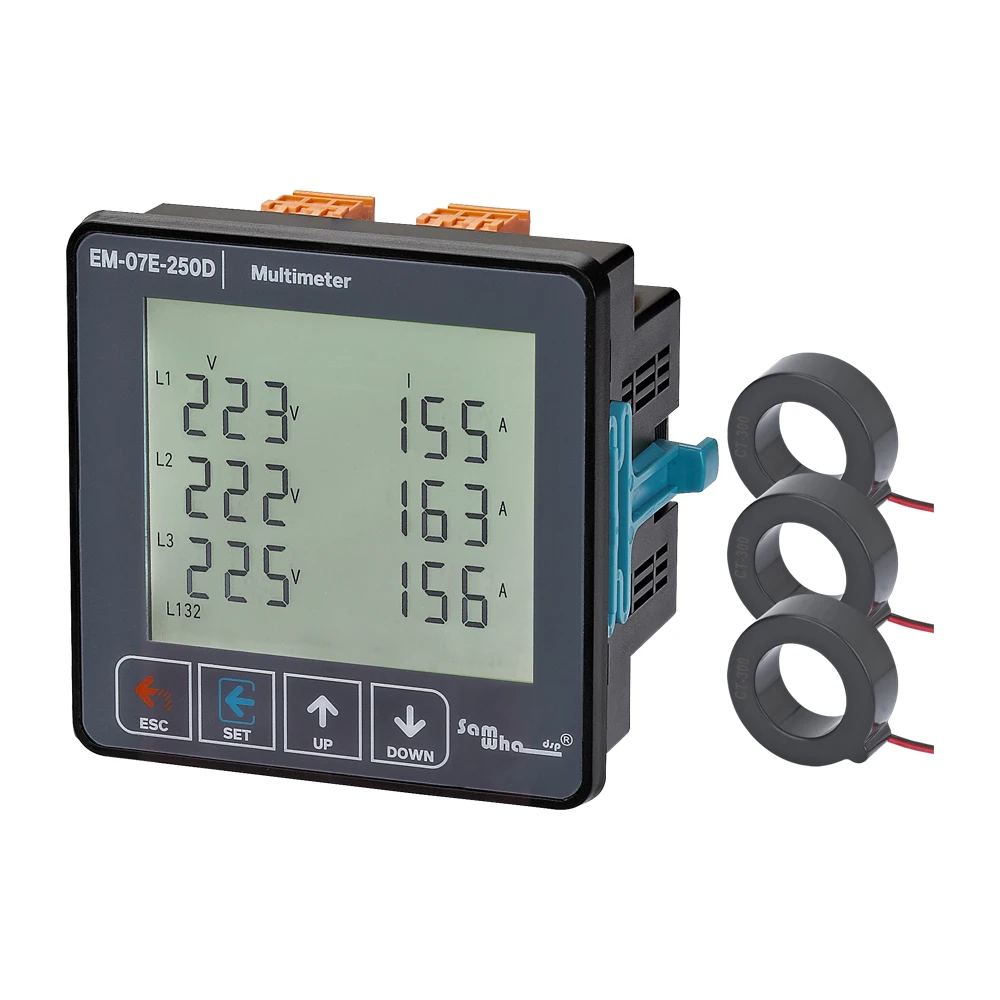 Samwha-Dsp EM-07E-XXD Voltage Current Frequency Apparent Power Multimeter 3P&4W digital multimeter multimeter tester analog multimeter