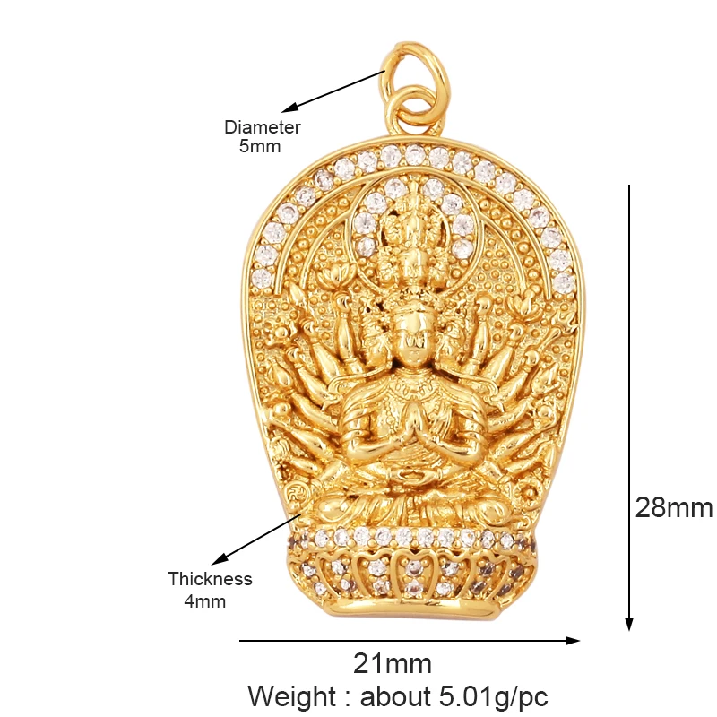 Gold Plated Colorful Happy Face & Heart Charm Attachment
