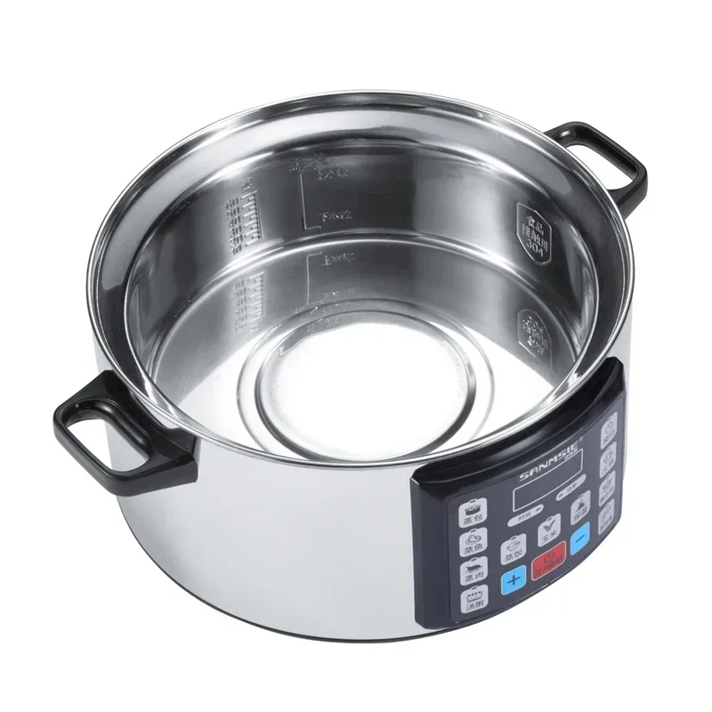 32cm household multifunctional electric steamer steamer 304 stainless steel large capacity smart 220v