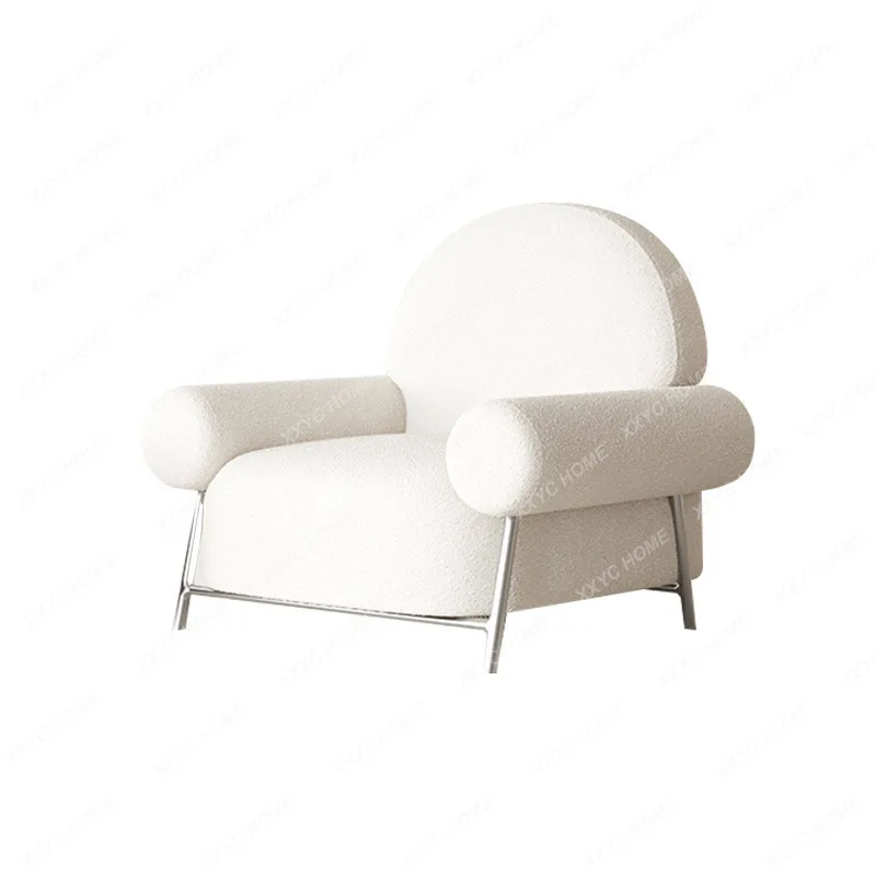 

Bedroom Living Room Special-Shaped Single Balcony Leisure Lambswool Lying Lounge Sofa Chair