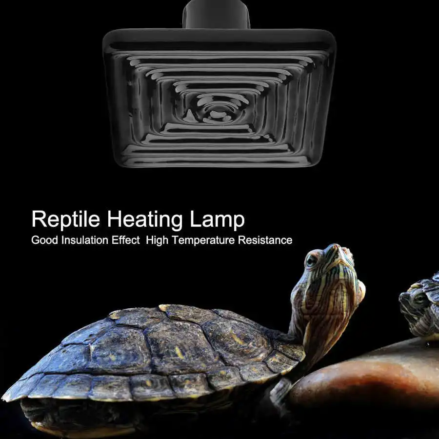 75W 100W 150W 200W 250W E27 Mini Reptile Pet Heating Lamp Ceramic Infrared Heat Bulb Emitter Black For Reptile Pet Brooder Lamp Reptile Heating Lamp Reptile Light Bulb Reptile Lamp Bulb Heating Lamp Bulb