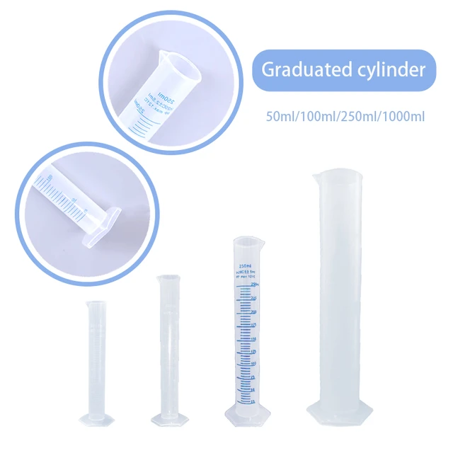 250ml ronde forme de cylindre en plastique transparent de qualité
