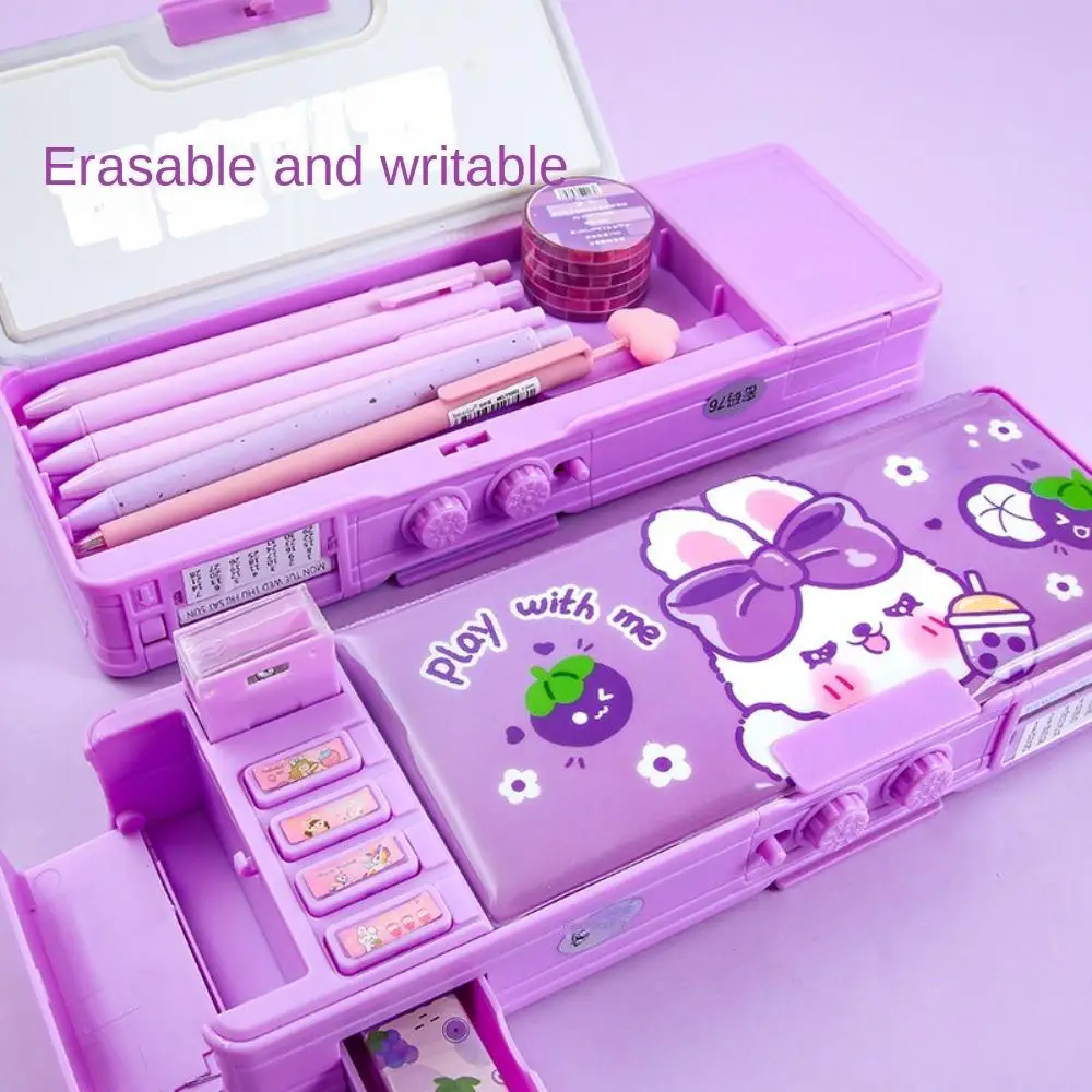 

Cartoon Mechanical Deformation Stationery Box Cute Password Cartoon Pen Case Stationery