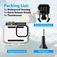 Case Waterproof for GoPro Hero 13 12 11 10 9 Black  60M Housing Diving Protective Anti-Drop Protective Shell Scratch Avoidance - Image 3