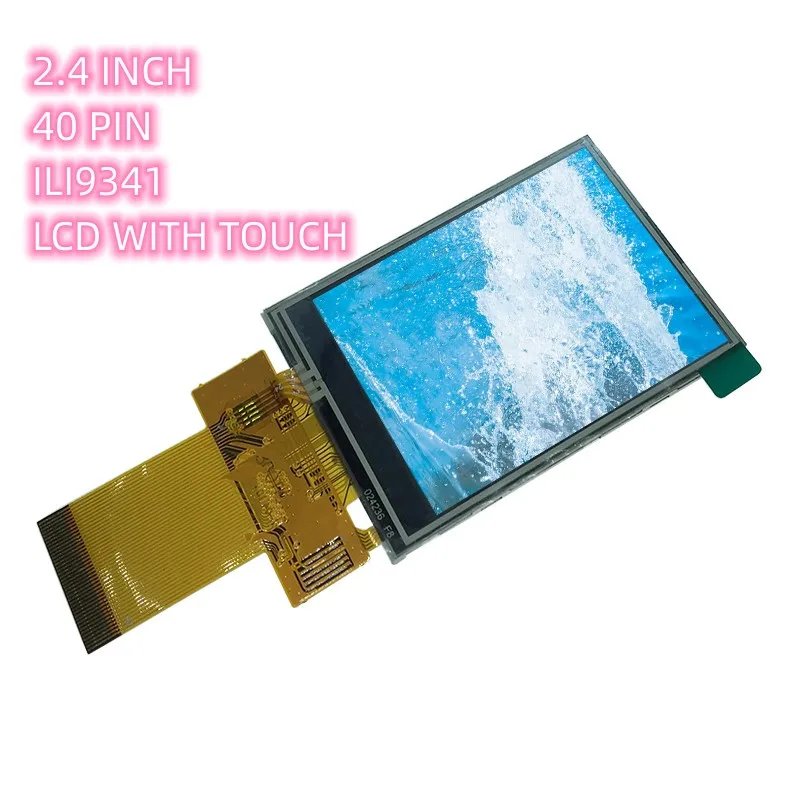 40PIN ZONE 2.4 Inch LCD With Touch TFT SPI Standard ILI9341 Industrial Quality Widescreen 8-bit 16-bit Parallel Port Electronics