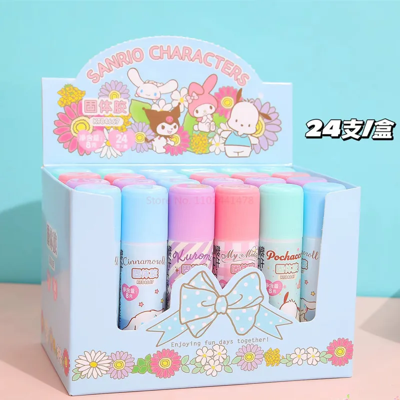 Sanrio Kuromi Melody Cinnamoroll cola sólida em