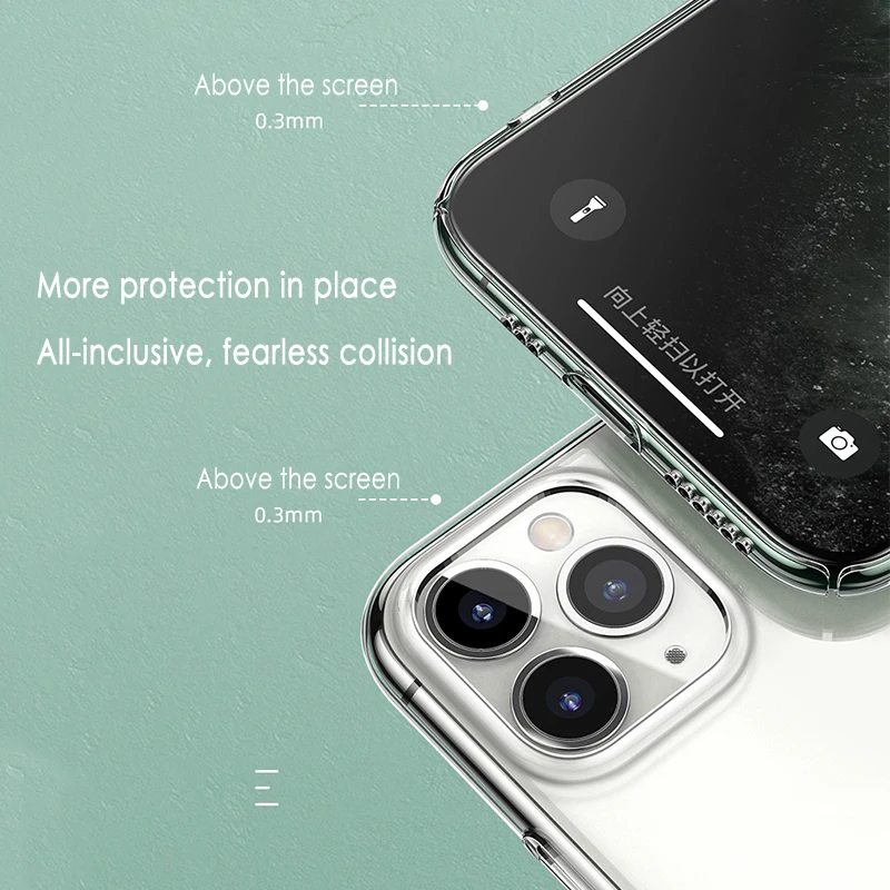 Ultra Thin Clear Phone Case For iPhone 14 11 7 Case Silicone Soft Back Cover For iPhone 11 12 13 Pro XS Max X 8 7 6 Plus XR phone case,iphone case,phone protector cover