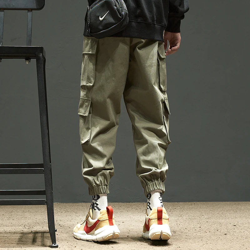 Mens Cargo Pants Men New Multi-pocket Pockets Trouser Japanese Streetwear Jogging Pants Hip Hop Casual Cargo Pants for Men