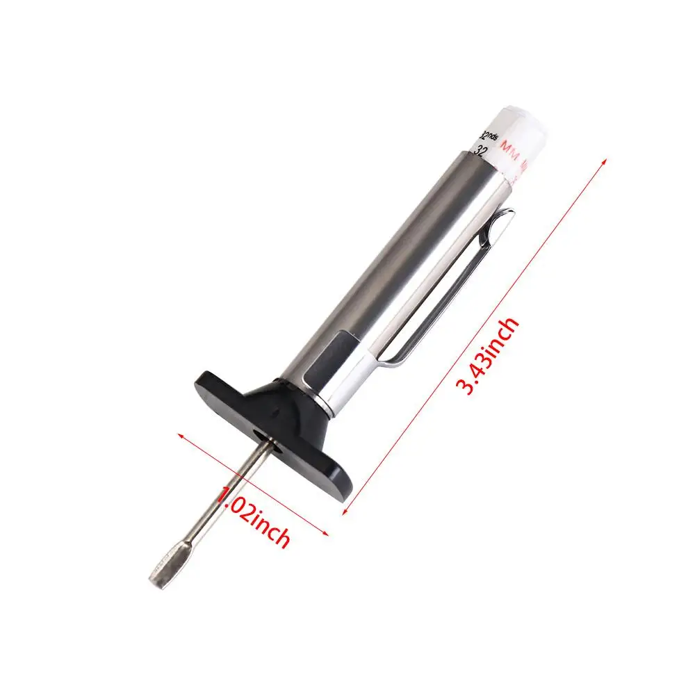 25mm Color Coded Mark Accurate Two-Sided Depth Gauge Tyre Tread Tire Ruler Measuring Pen tyre tread depth gauge
