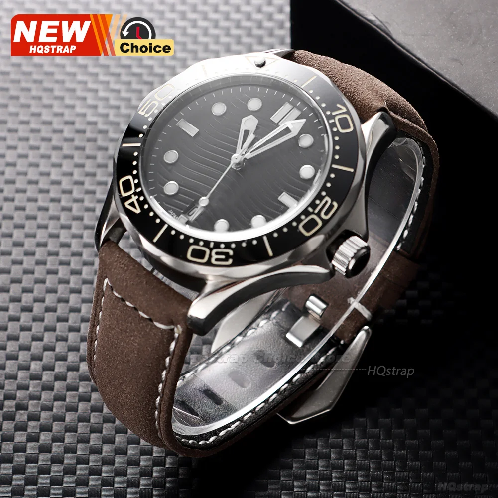 Handmade Matte Leather Watch Strap in Brown - Unisex Wristband, Multiple Width Options
