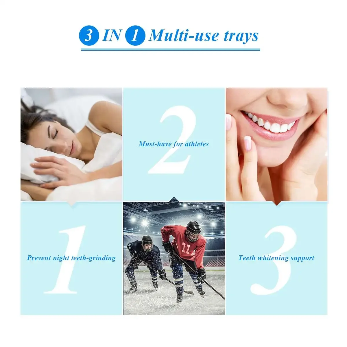 Small Thermoplastic Dental Tray Set for Bruxism Anti-snoring Teeth Whitening Boxing Protection sports mouth guard,dental orthodontic appliance