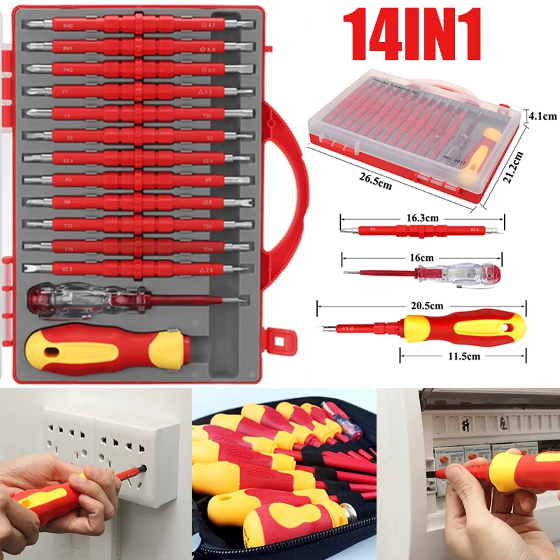 SALEInsulatedScrewdriverSetScrewDriverBitInsulatedElectricHand