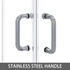 Corner Showers Door 34 in.D X 34 in. W X 72 in. H, Enclosure with Shower Base, with 1/4" Tempered Glass Shower Doors 5