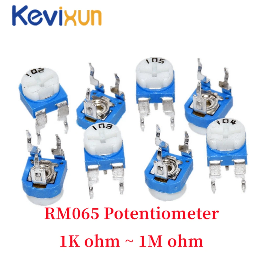 Resistori Variabili 200K Ohm 20pcs Potenziometri Trimmer RM065 - Valori Variabili Da 100 Ohm A 1M Ohm Per Elettronica Trimpot RM065 - Foto 4