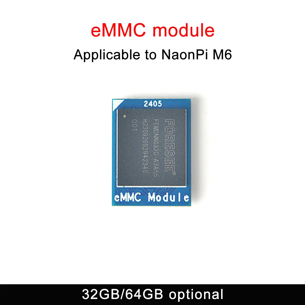 eMMC Module for NanoPi M6 / Nanopi Zero2 32GB/64GB Optional Development Board Ac