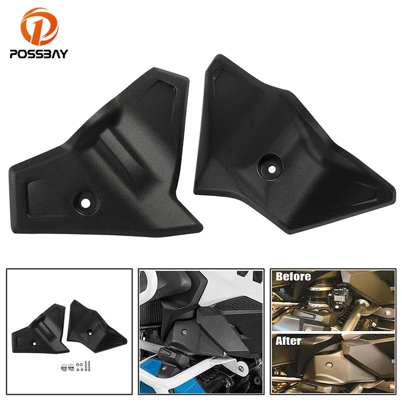 

Защитная крышка корпуса дроссельной заслонки, Черная защитная крышка ABS для BMW R1200GS 2017 2018 R1250GS 2019 2020 2021, аксессуары для мотоциклов, 1 пара