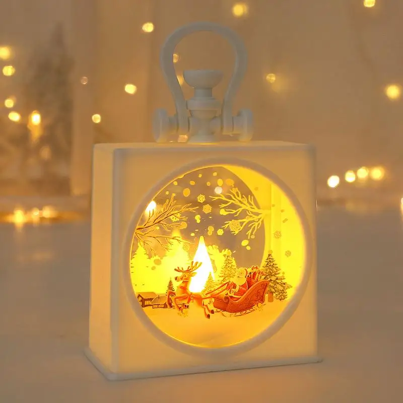 

Outdoor Hangings Christmas Lantern Led Light Ornament attery-Powered Table Lamp Christmas Decorations gift for night light