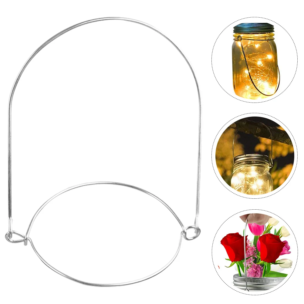 

Stainless Steel Mason Jar Wire Hangers Handle Hooks for Hanging Canning Handles