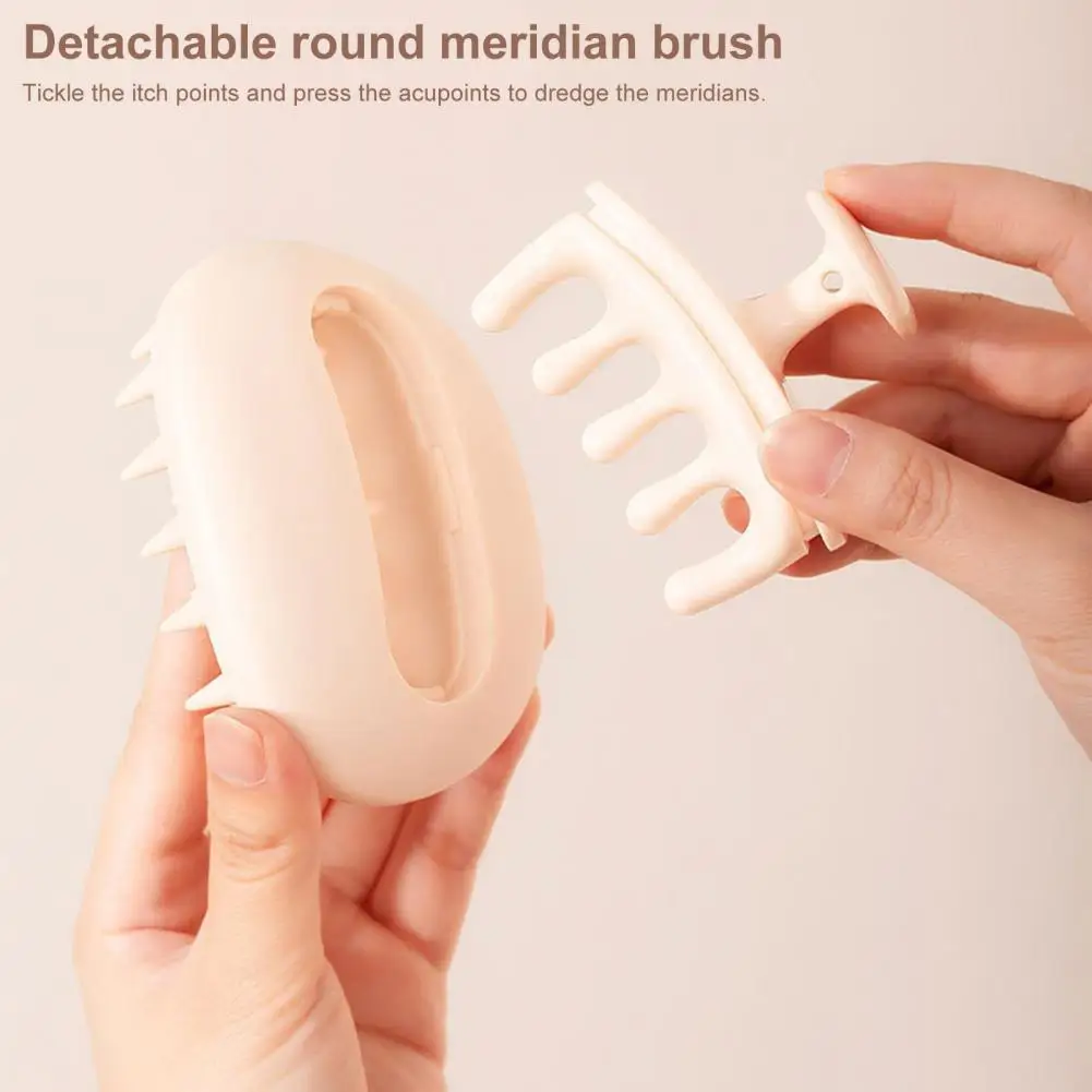 

Мягкая Твердая расческа, силиконовая щетка для мытья головы, массажер для успокаивающего ухода за волосами, акупунктурная стимуляция, расслабление