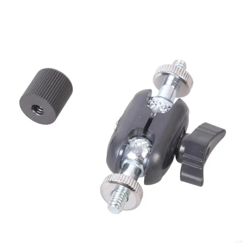 삼각대 폰 클립 마운트 LED 조명용 1/4인치 나사가 포함된 미니 볼헤드 어댑터