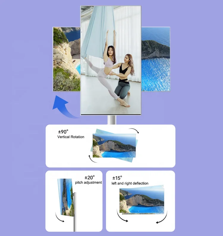 21.5 Inch Smart Tv Smart Portable Lcd Screen Android BestieTV Movable Me Tv Modern