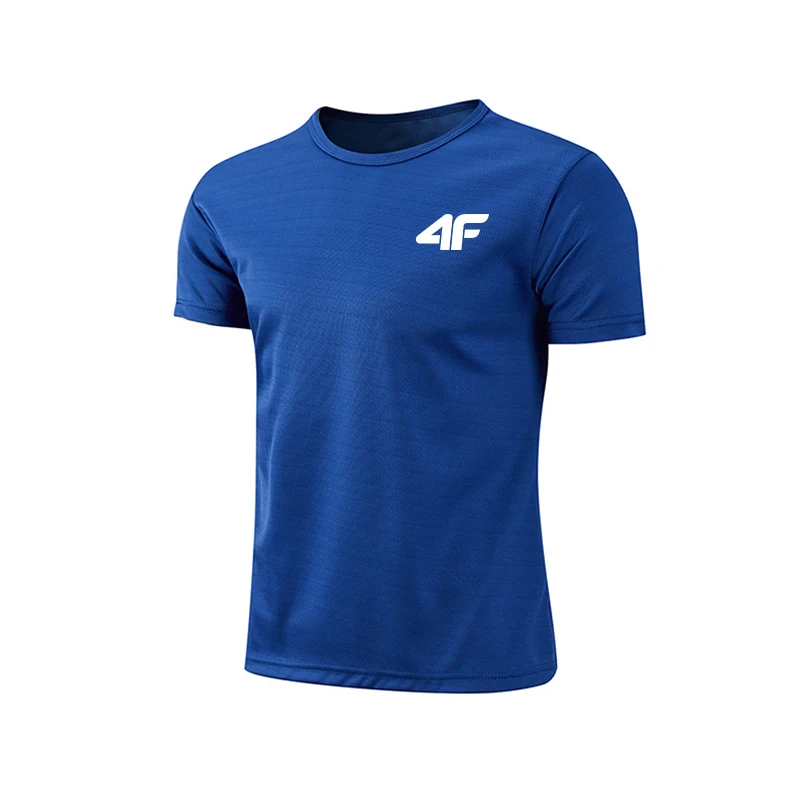 Mens Quick-Dry Breathable Training T-Shirt - Summer Gym Fitness Top
