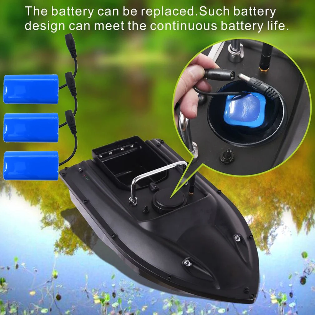 D13 RC Bait Boat with 3 battery Dual Motor Fish Finder Ship Boat Remote Control 500m