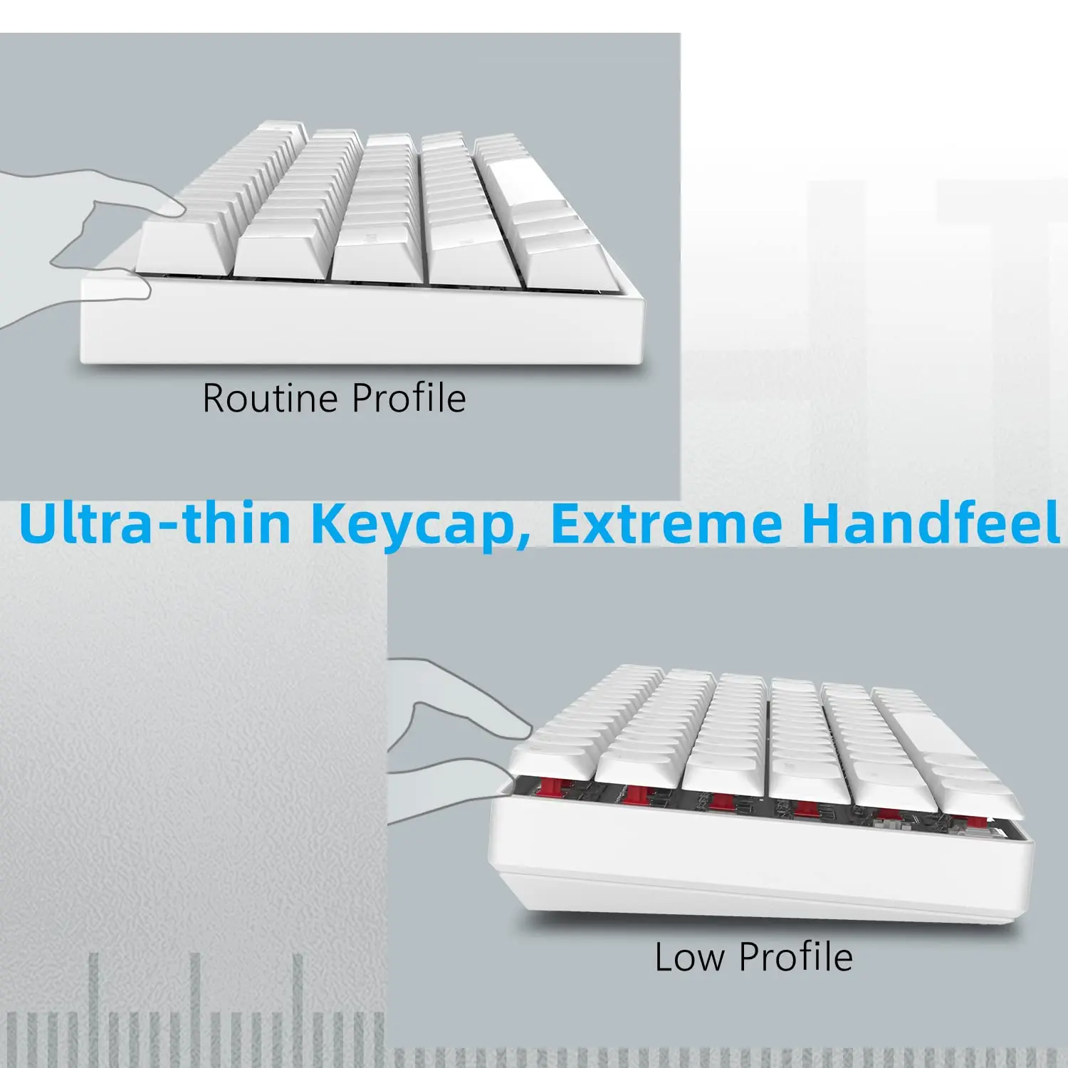 Teclado Mecânico Horizon Pbt com Layout de Obras Nos Eua e no Reino Unido Teclas para Cherry Gateron Interruptores mx 118 Teclas Perfil Baixo - Imagem 6