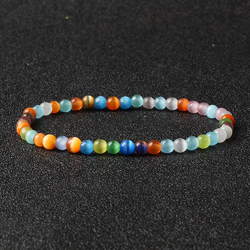 Bracciale Donna In Pietra Di Pirite Naturale – Mini Chakra Con Perline Sfaccettate – Elastico, 19 Cm – Gioiello Energetico