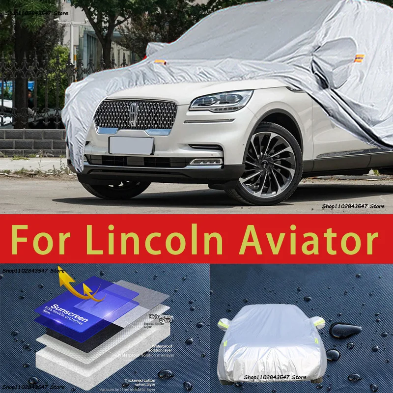 

For Lincoln Aviator Outdoor Protection Full Car Covers Snow Cover Sunshade Waterproof Dustproof Exterior Car accessories