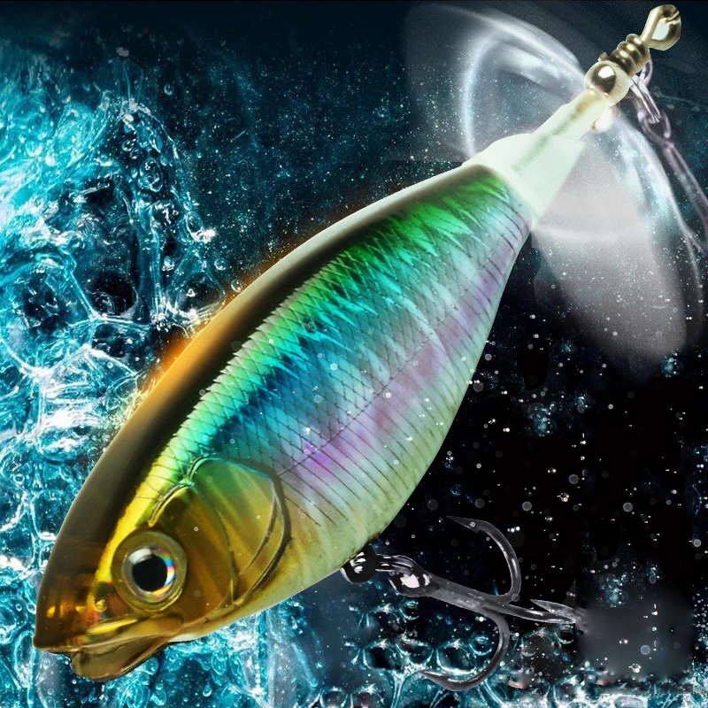 

Propeller Tractor Rotating Tail Artificial Bait Isca Pesca 6.5/7.5cm 6/11g Peche Rock Saltwater Sea Carp Fishing Lure Set Tackle