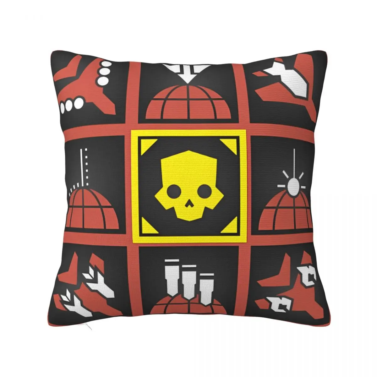 

Helldivers II Deployable Stratagems Pillowcase Printed Polyester Cushion Cover Gift Throw Pillow Case Cover Seater Zippered