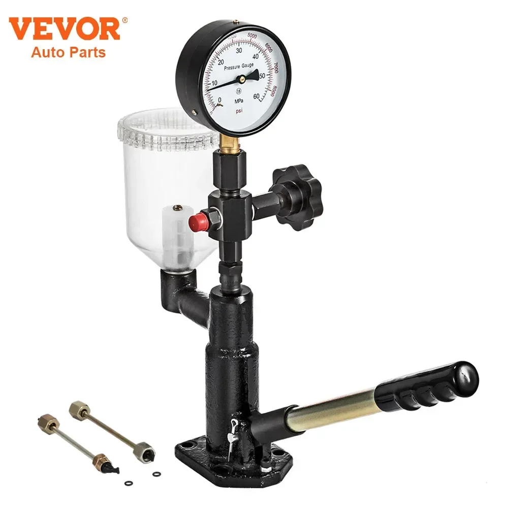 

VEVOR Diesel Fuel Injector Nozzles Tester with Dual Scale Gauge Common Rail Pressure Tester Repair Tool for Automobiles Tractors